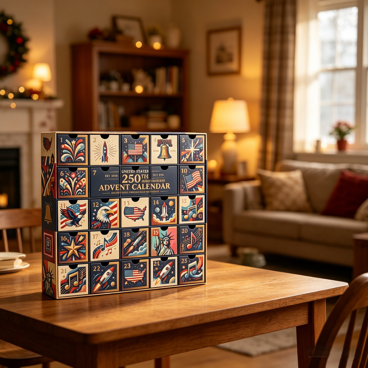 United States 250th Anniversary Advent Calendar | Limited-Edition 25-Day Countdown